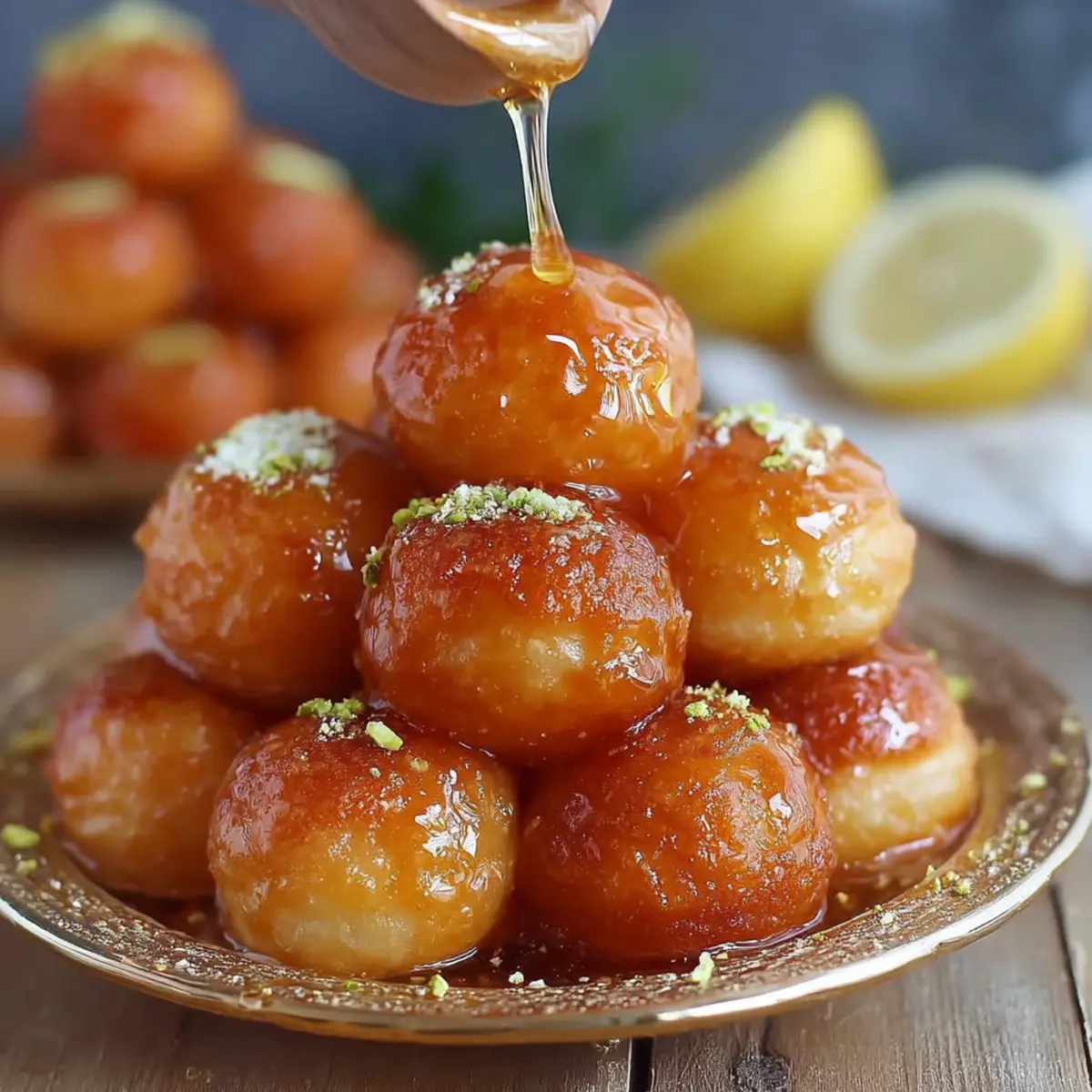 Turkish Lokma Honey Dessert First Image