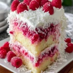 Raspberry Coconut Layer Cake First Image