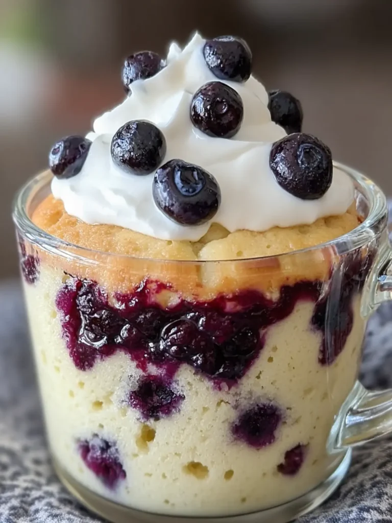 Blueberry Mug Cake Delight First Image