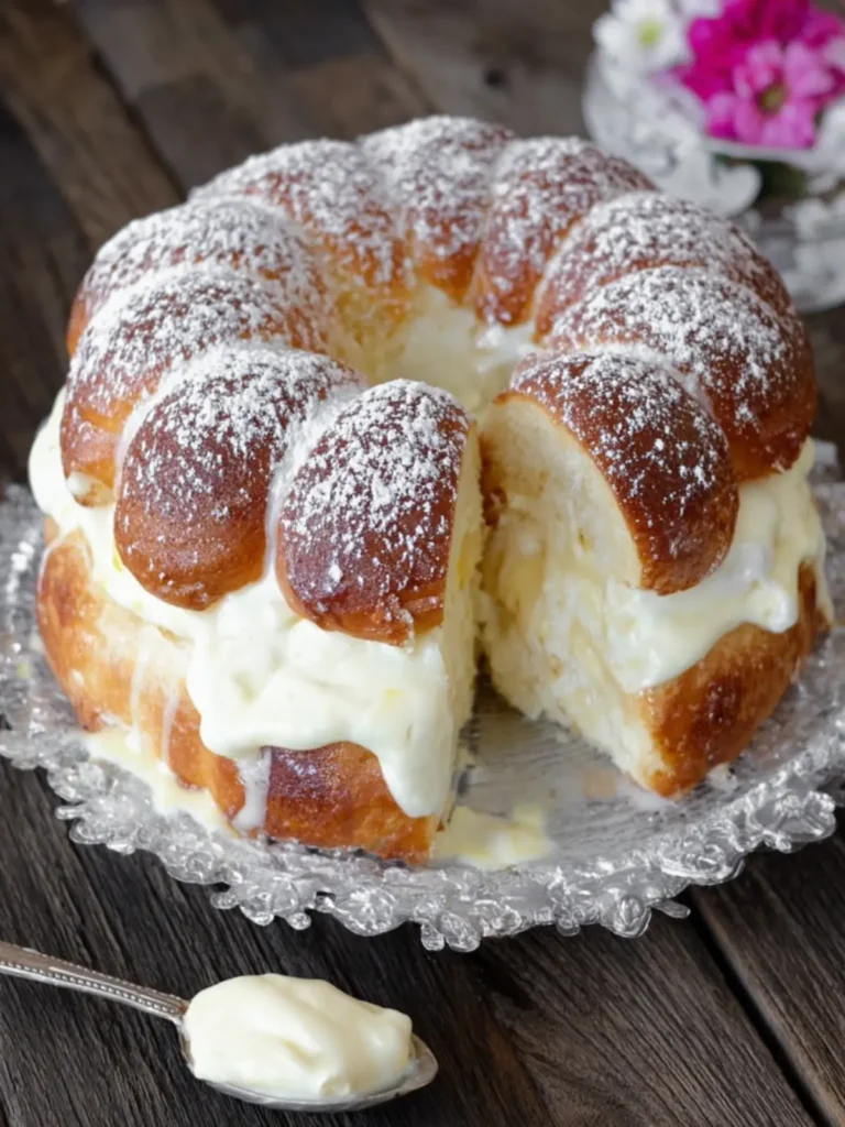 Italian Cream Brioche Cake First Image