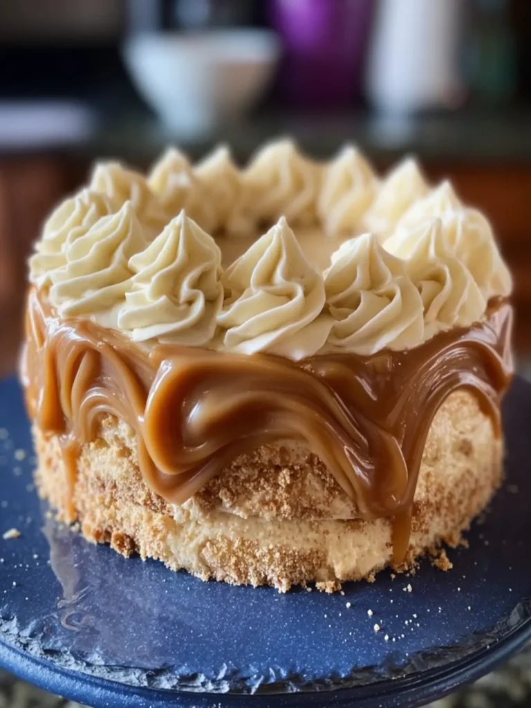 Rich Caramel Frosted Cake Recipe First Image