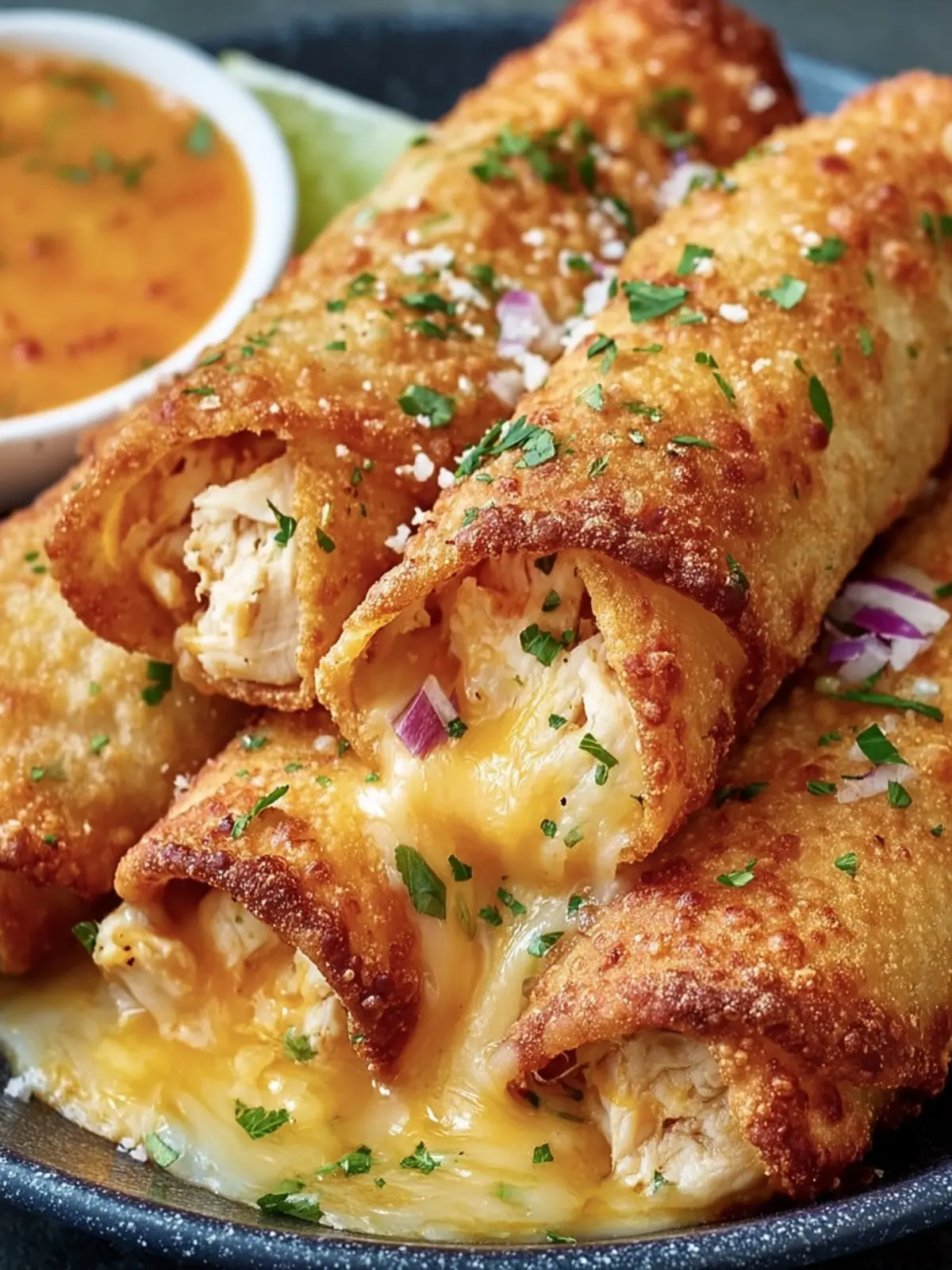 Crispy Cheesy Chicken Taquitos First Image