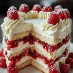 Decadent Raspberry Layer Cake First Image