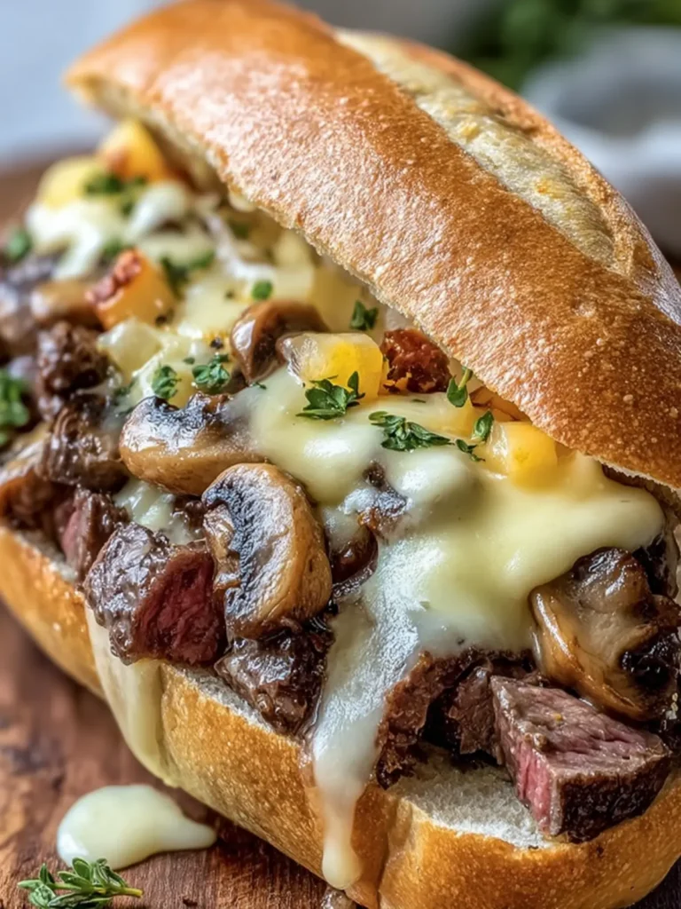 Steak and Mushroom Cheese Sub First Image