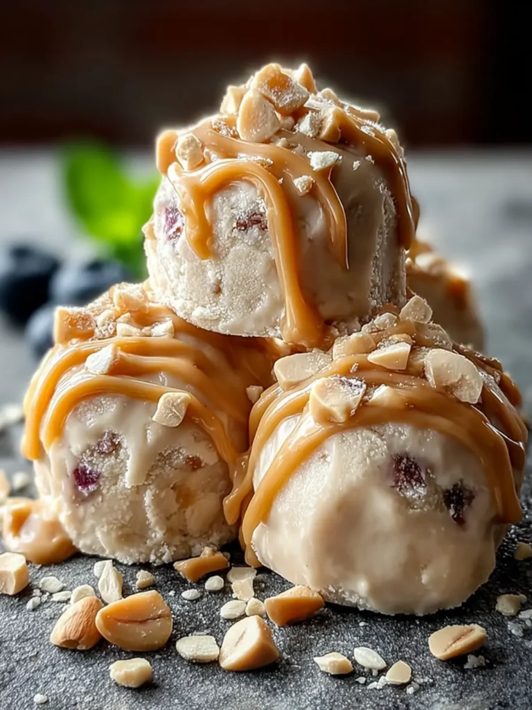 Healthy Peanut Butter Greek Frozen Yogurt Bites First Image