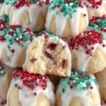 Holiday Sprinkled Shortbread Bites First Image