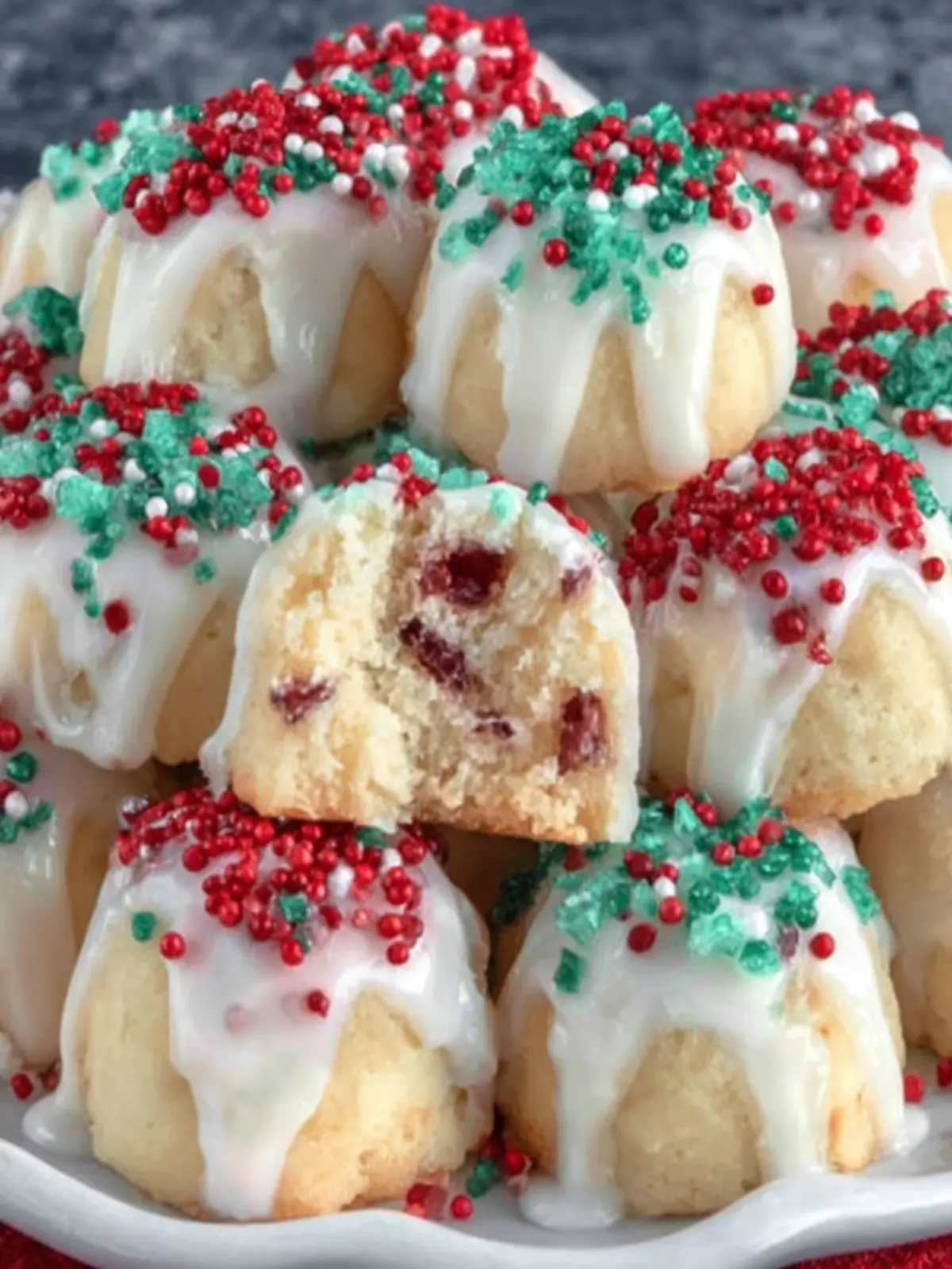 Holiday Sprinkled Shortbread Bites First Image
