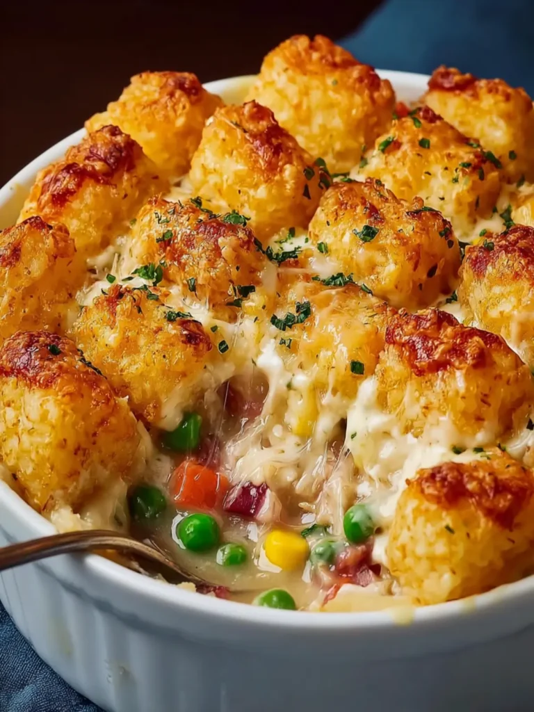Tater Tot Chicken Pot Pie First Image