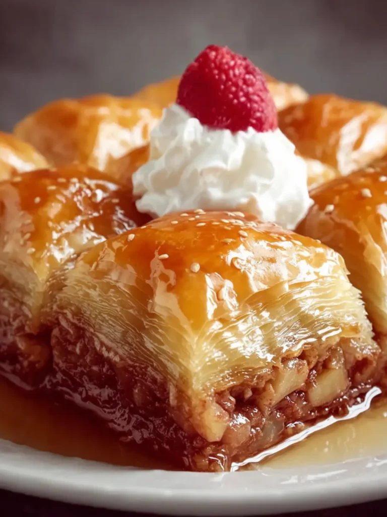 Apple Pie Baklava with Maple Syrup First Image