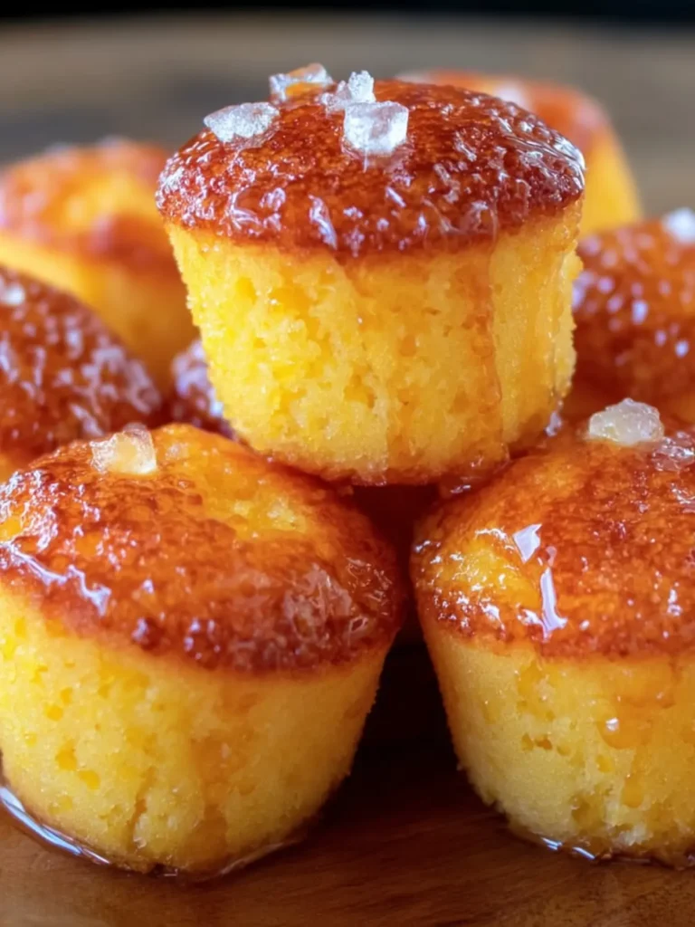 Golden Honey Cornbread Muffins First Image