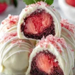 White Chocolate Strawberry Truffles First Image