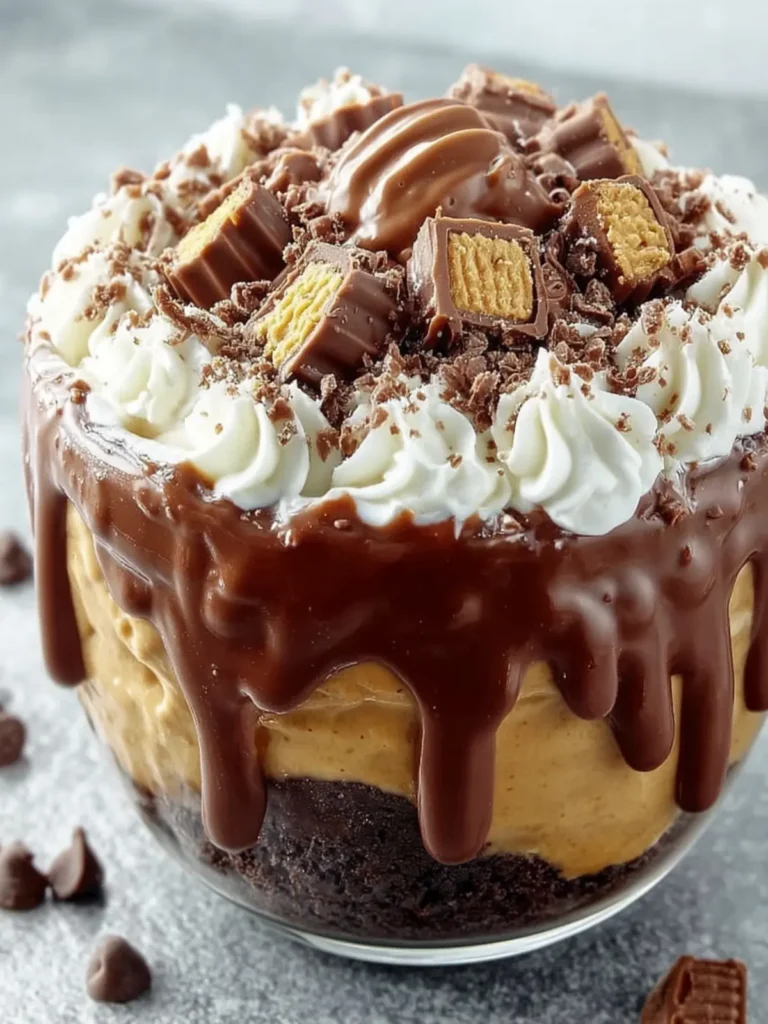 Decadent Chocolate Peanut Butter Dessert First Image