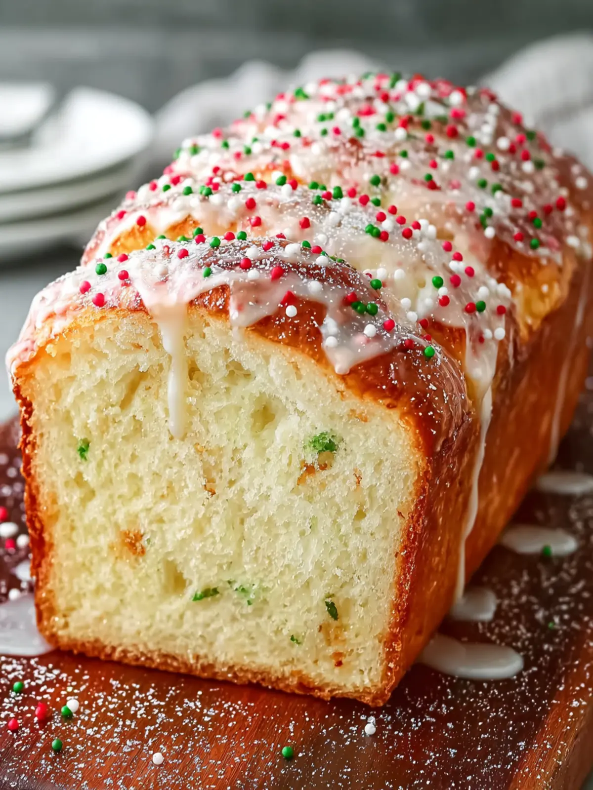 Festive Christmas Sprinkle Buttermilk Bread for Joyful Mornings First Image