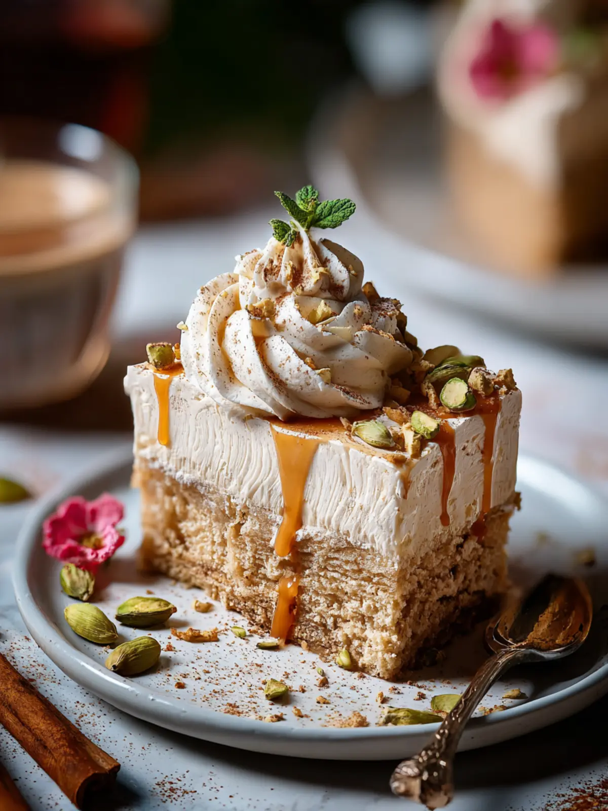Irresistible Masala Chai Tres Leches Cake Recipe First Image