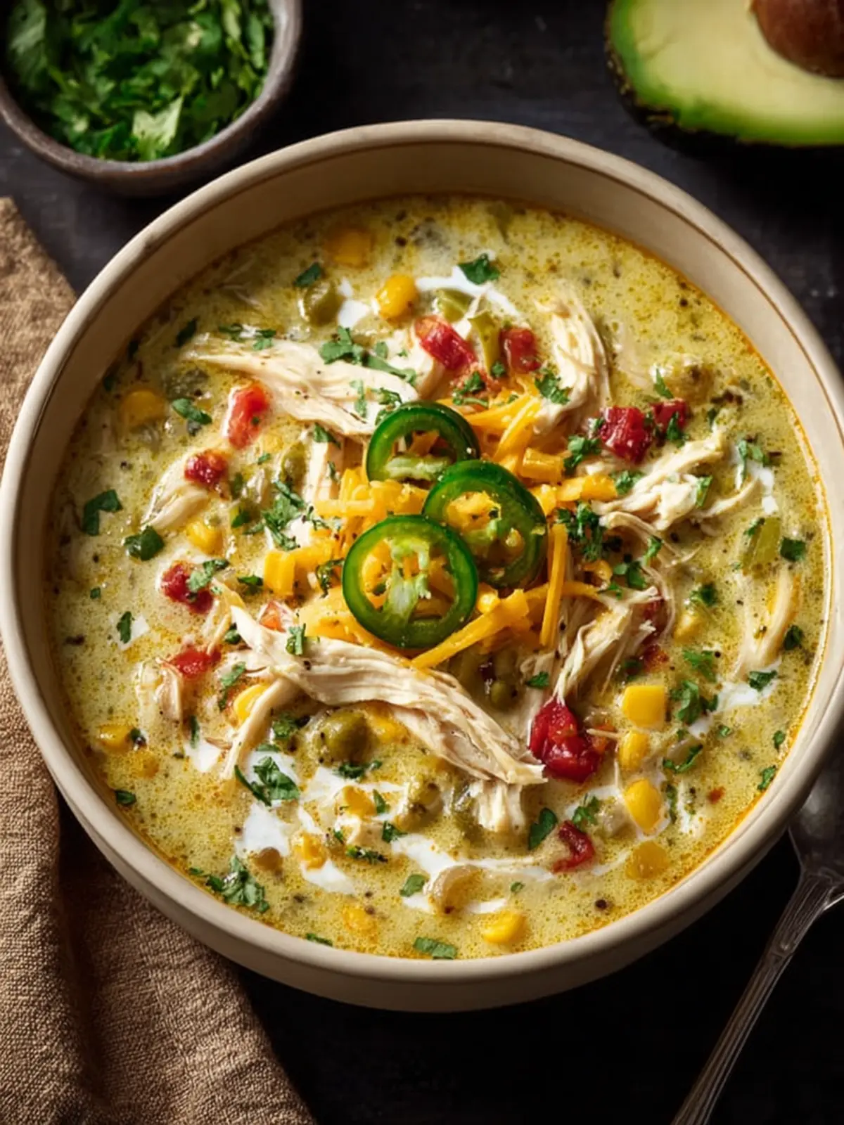 Green Enchilada Chicken Soup – Creamy, Comforting, and Full of Bold Flavor First Image