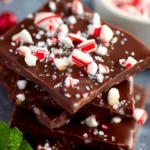 2-Ingredient Dark Chocolate Peppermint Bark First Image