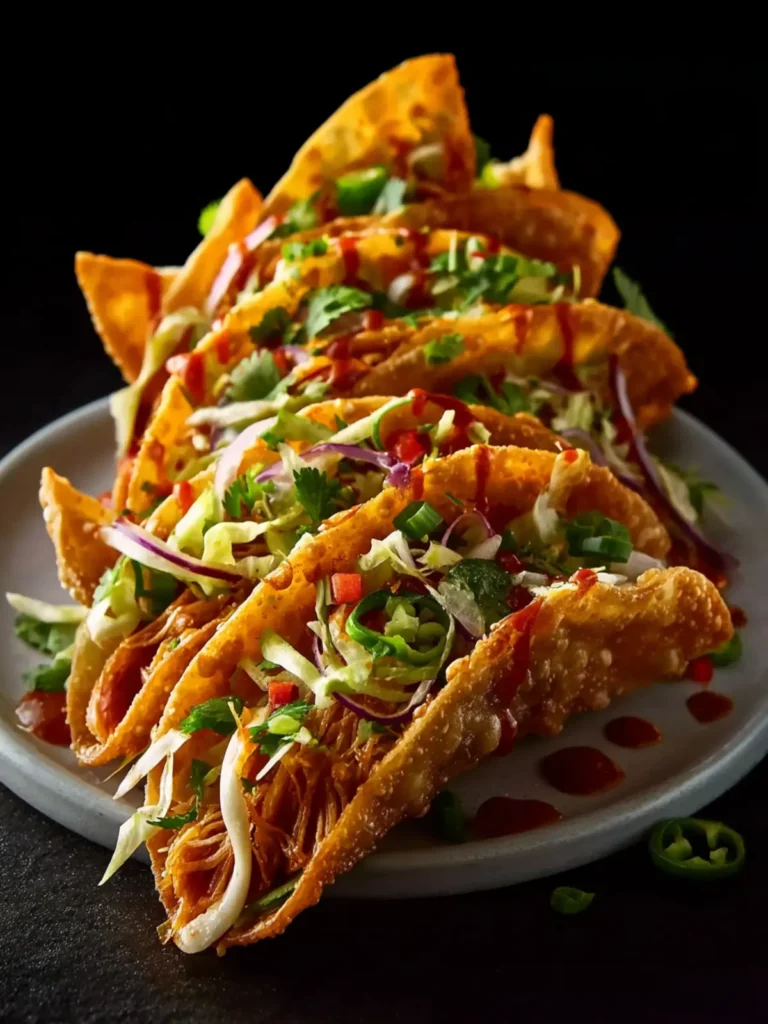 Crispy Chicken Wonton Tacos First Image