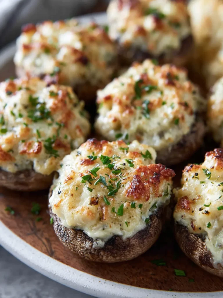 Crab Stuffed Mushrooms First Image