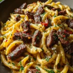 Garlic Butter Beef Pasta First Image