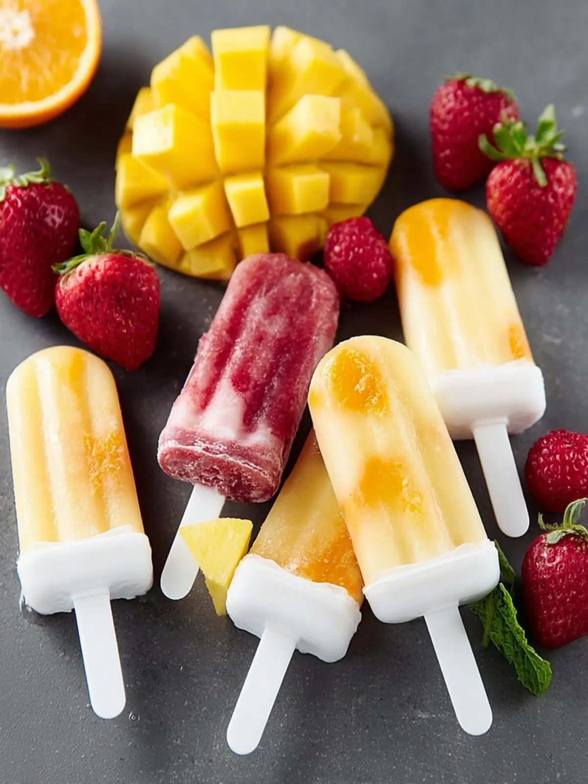 Easy Fruit Popsicles First Image