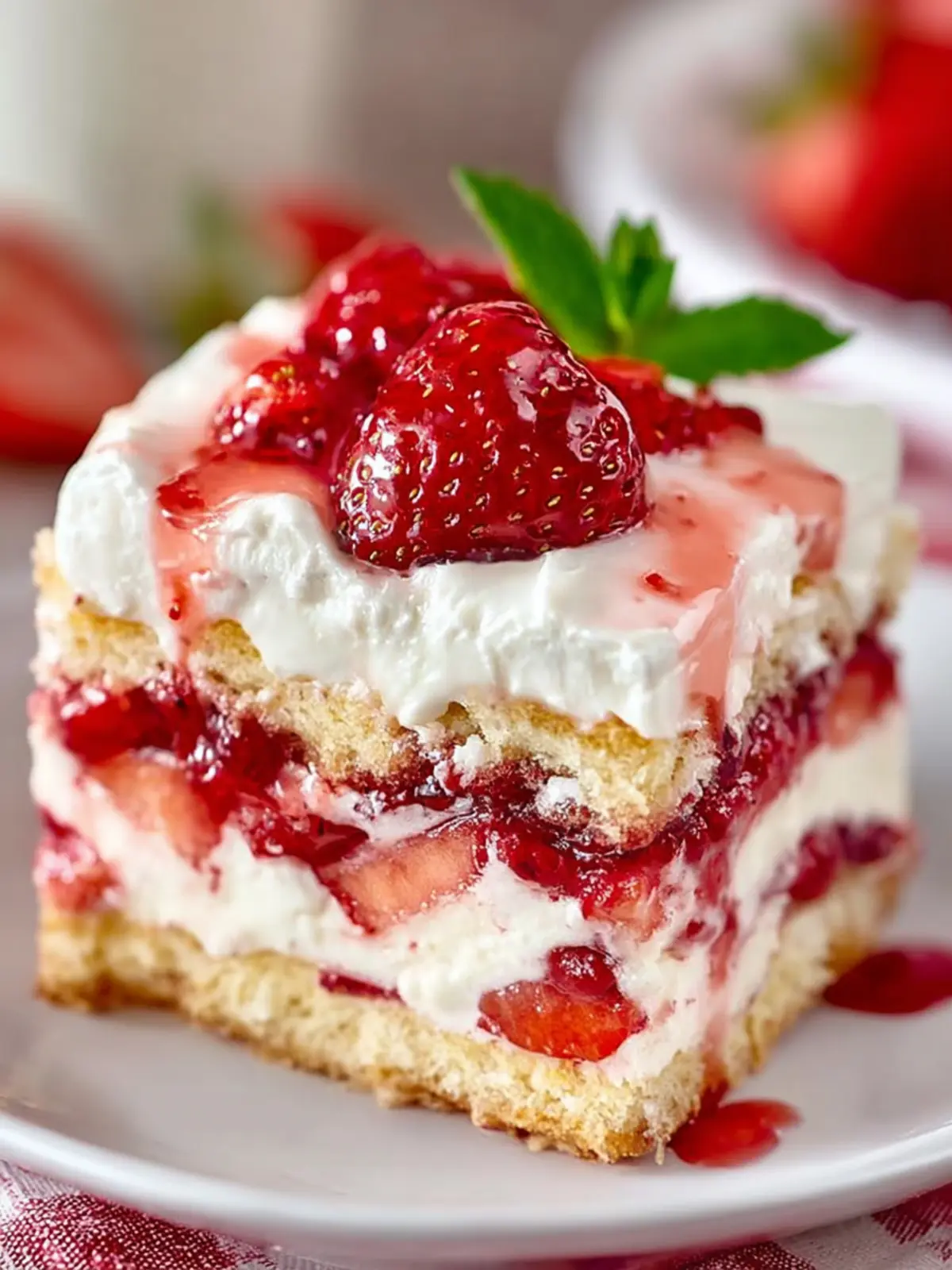 Strawberry Shortcake Icebox Cake First Image
