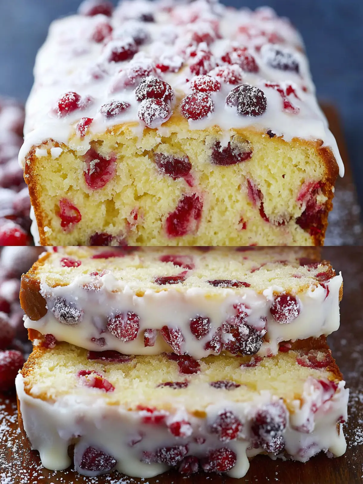 Christmas Cranberry Pound Cake First Image