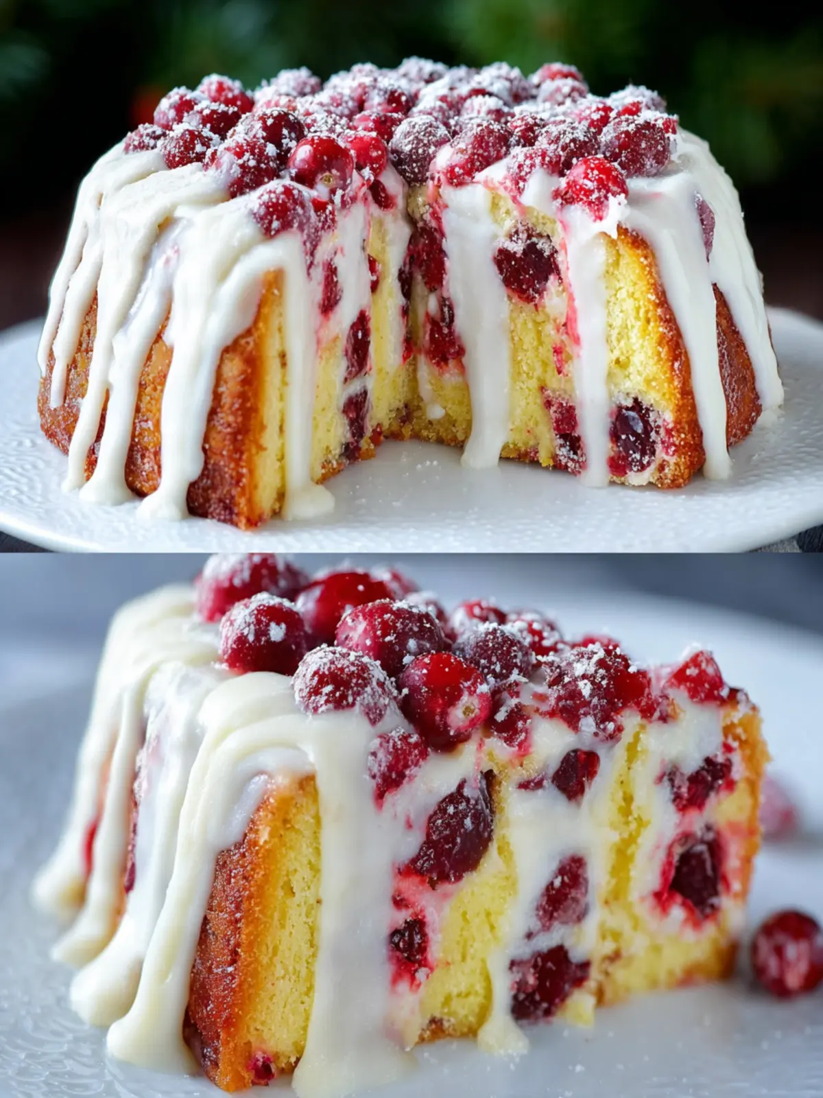 Cranberry Christmas Cake First Image