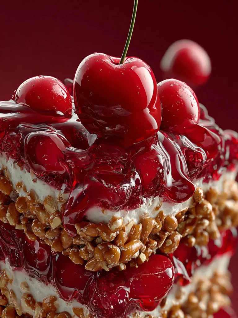 Cherry Pretzel Squares First Image