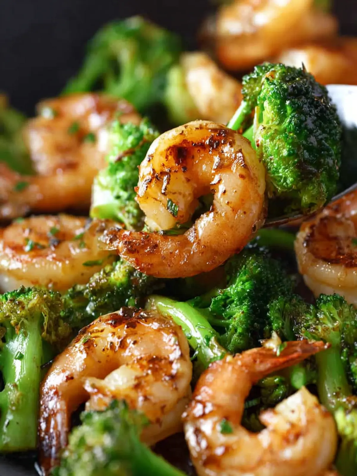 Honey Garlic Butter Shrimp & Broccoli First Image