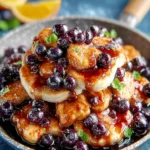 Fluffy Blueberry Vanilla Pancakes: A Delicious Breakfast Treat First Image