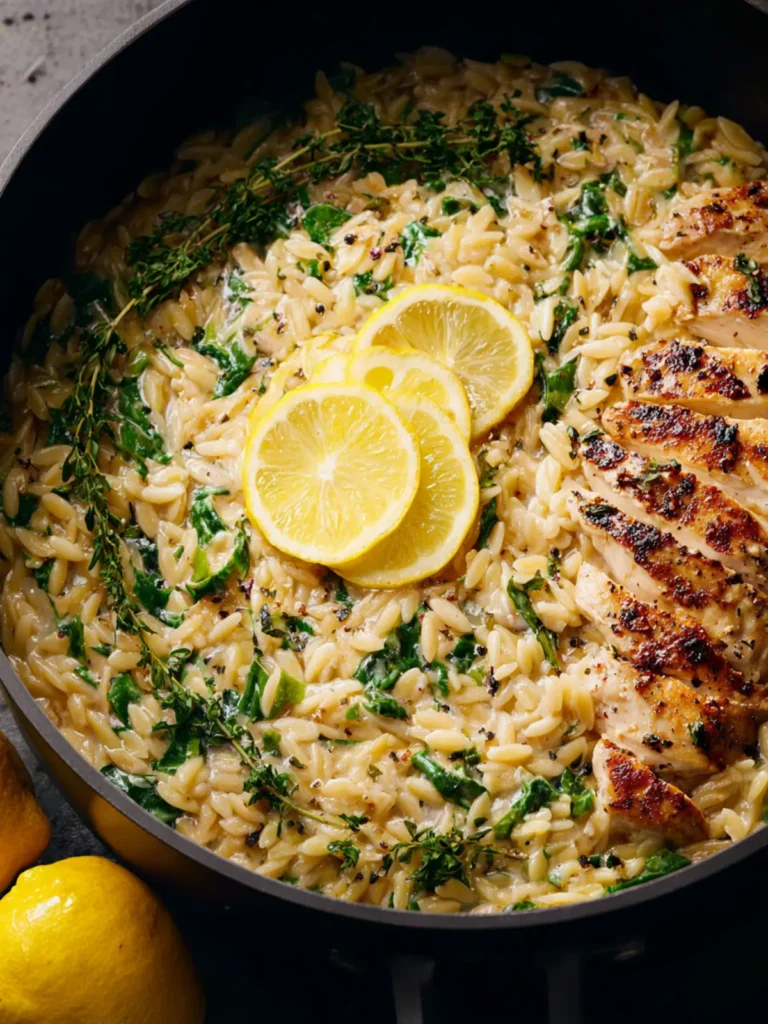 Lemon Chicken Orzo Recipe First Image
