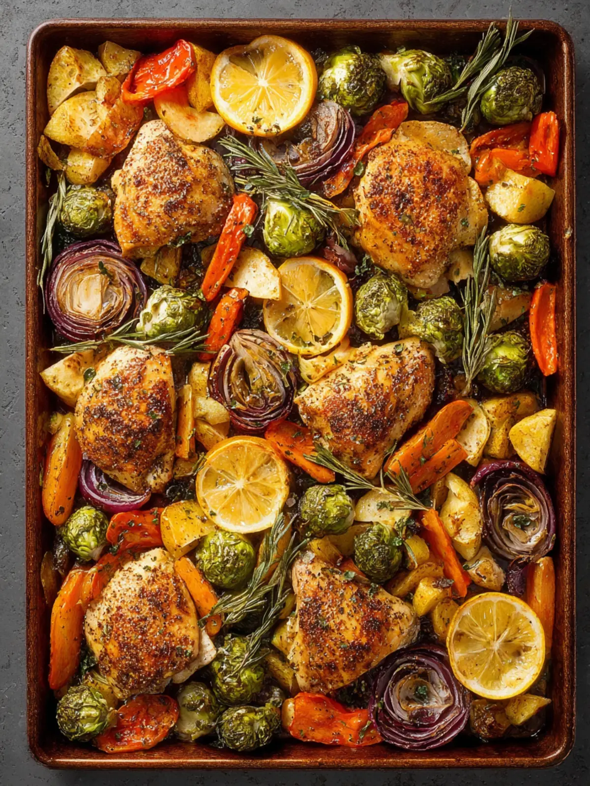 Sheet Pan Chicken and Veggies First Image