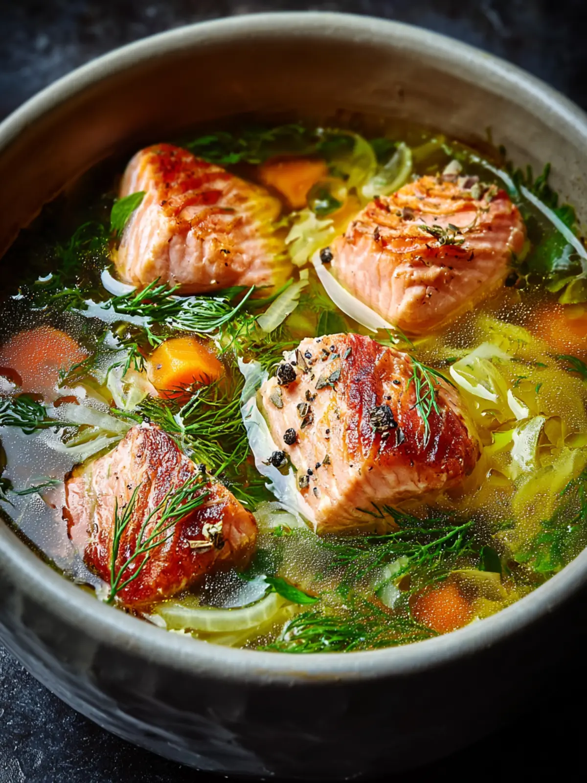 Salmon Soup Recipe First Image