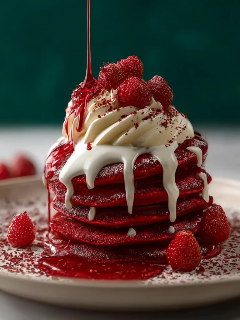Red Velvet Pancakes First Image