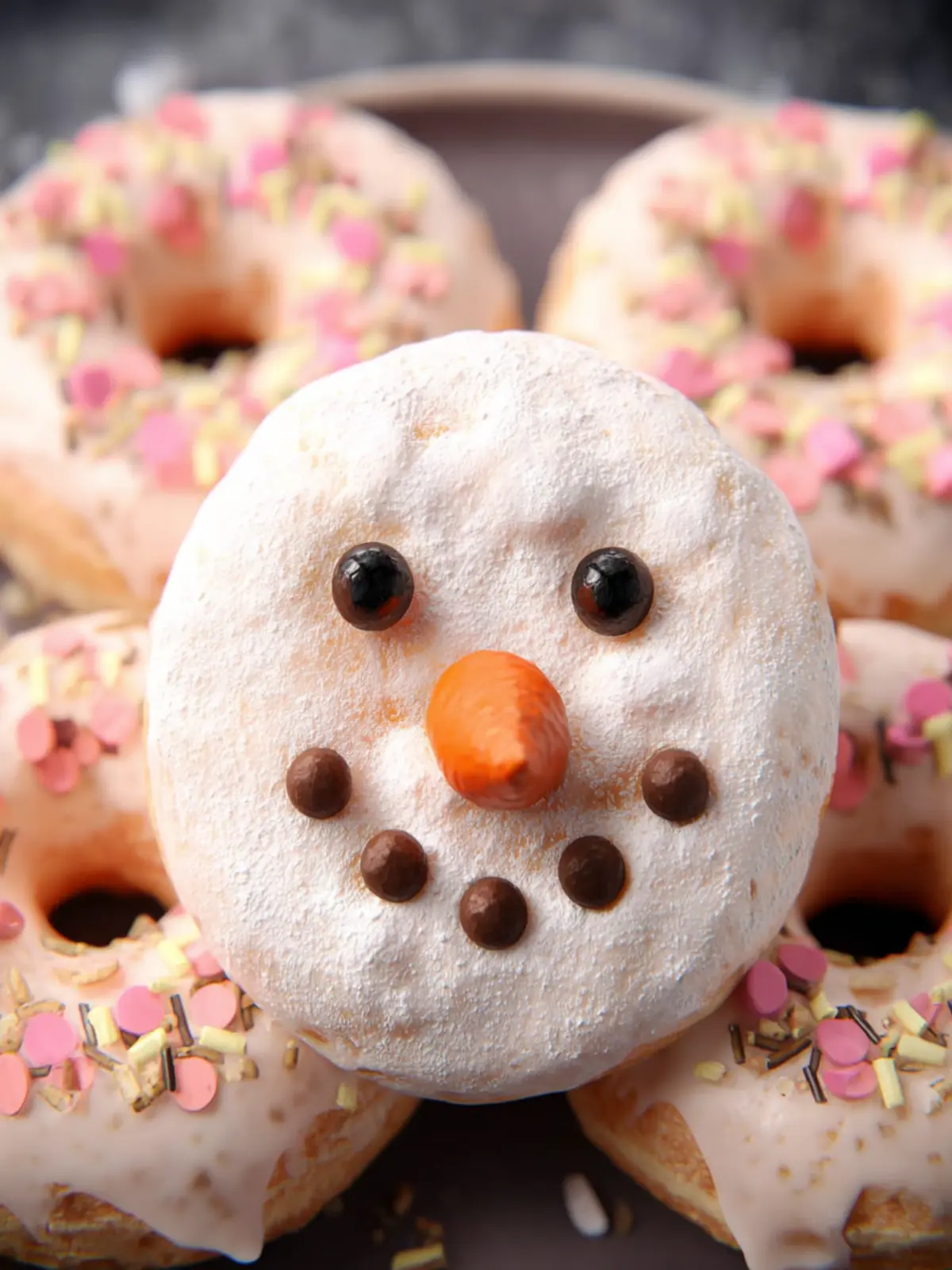 Easy Donut Snowman First Image