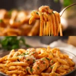 Easy Creamy Chicken Parmesan Pasta for Dinner First Image