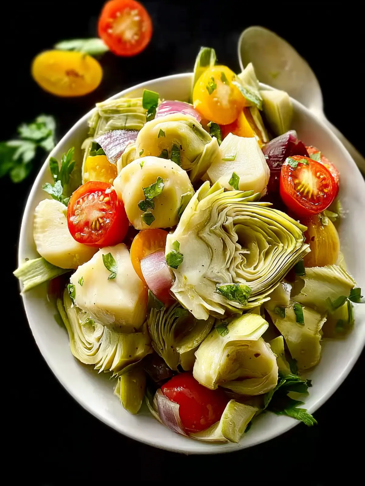 Artichoke Salad with Hearts of Palm: Refreshingly Tangy D... First Image