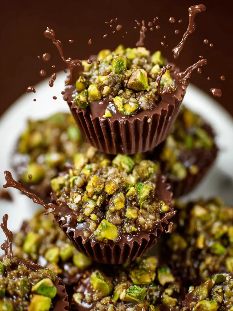 Chocolate Pistachio Crunch Cups First Image
