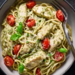 Creamy Chicken Pesto Pasta First Image