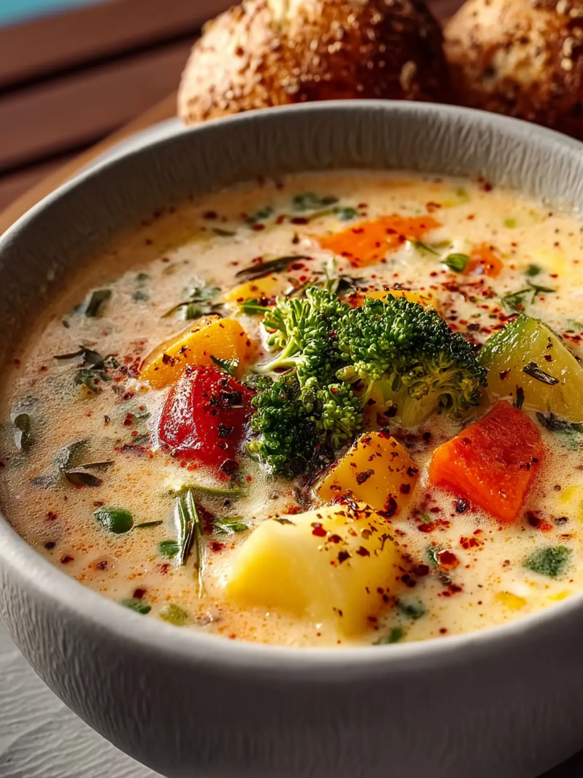 Creamy Vegetable Soup First Image