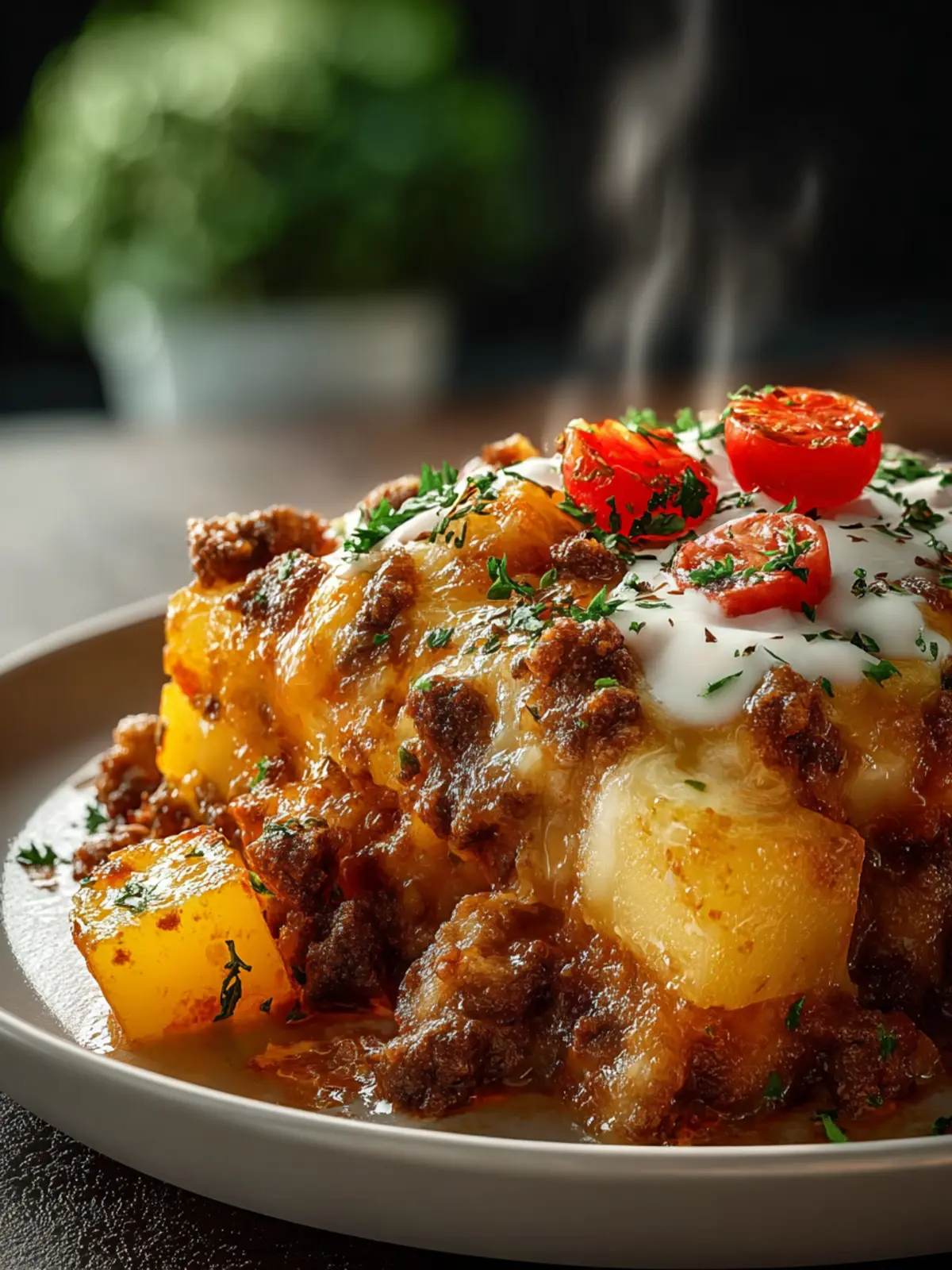 Ground Beef Potato Casserole First Image