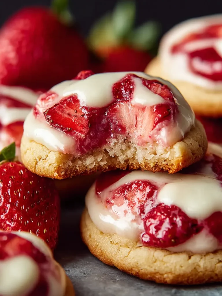 Strawberry Cheesecake Cookies: Gooey and Irresistible Treats First Image
