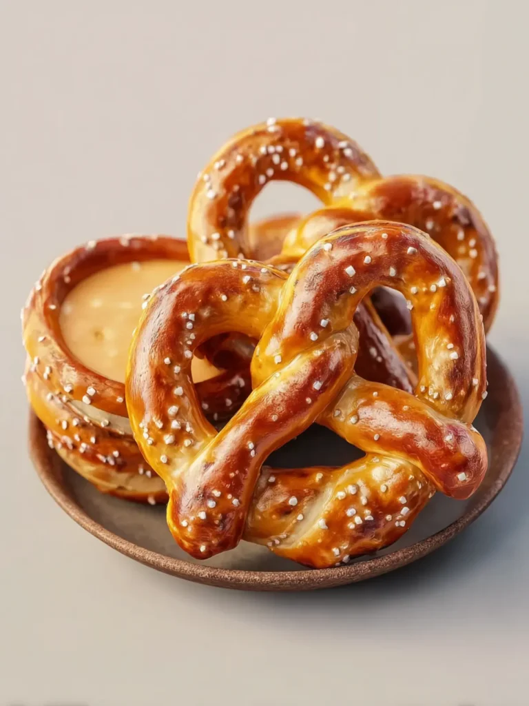 Warm Pretzels and Cheese Dip First Image