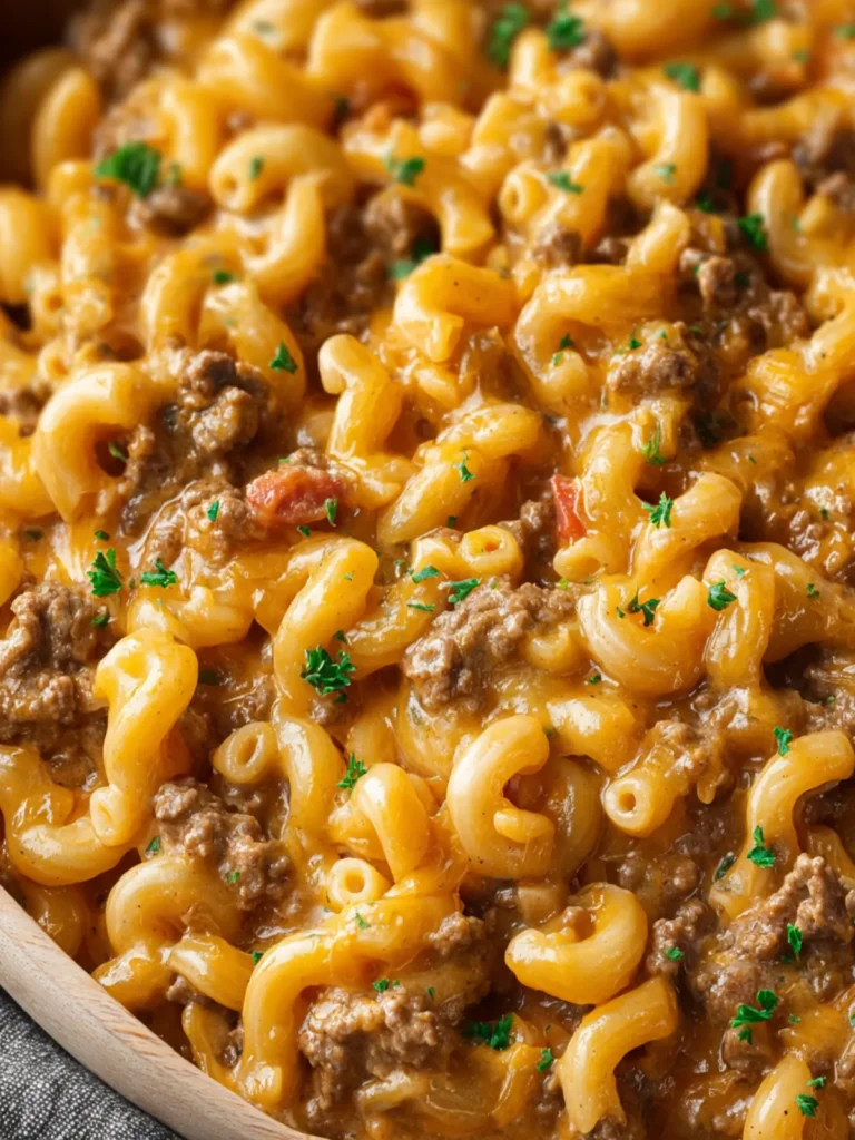 One-Pot Cheeseburger Macaroni (Homemade Hamburger Helper) First Image