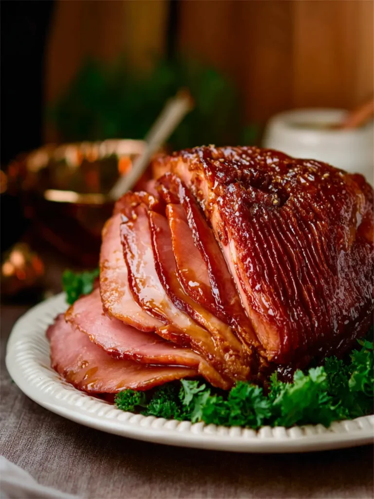 Slow Cooker Ham with Maple Glaze First Image