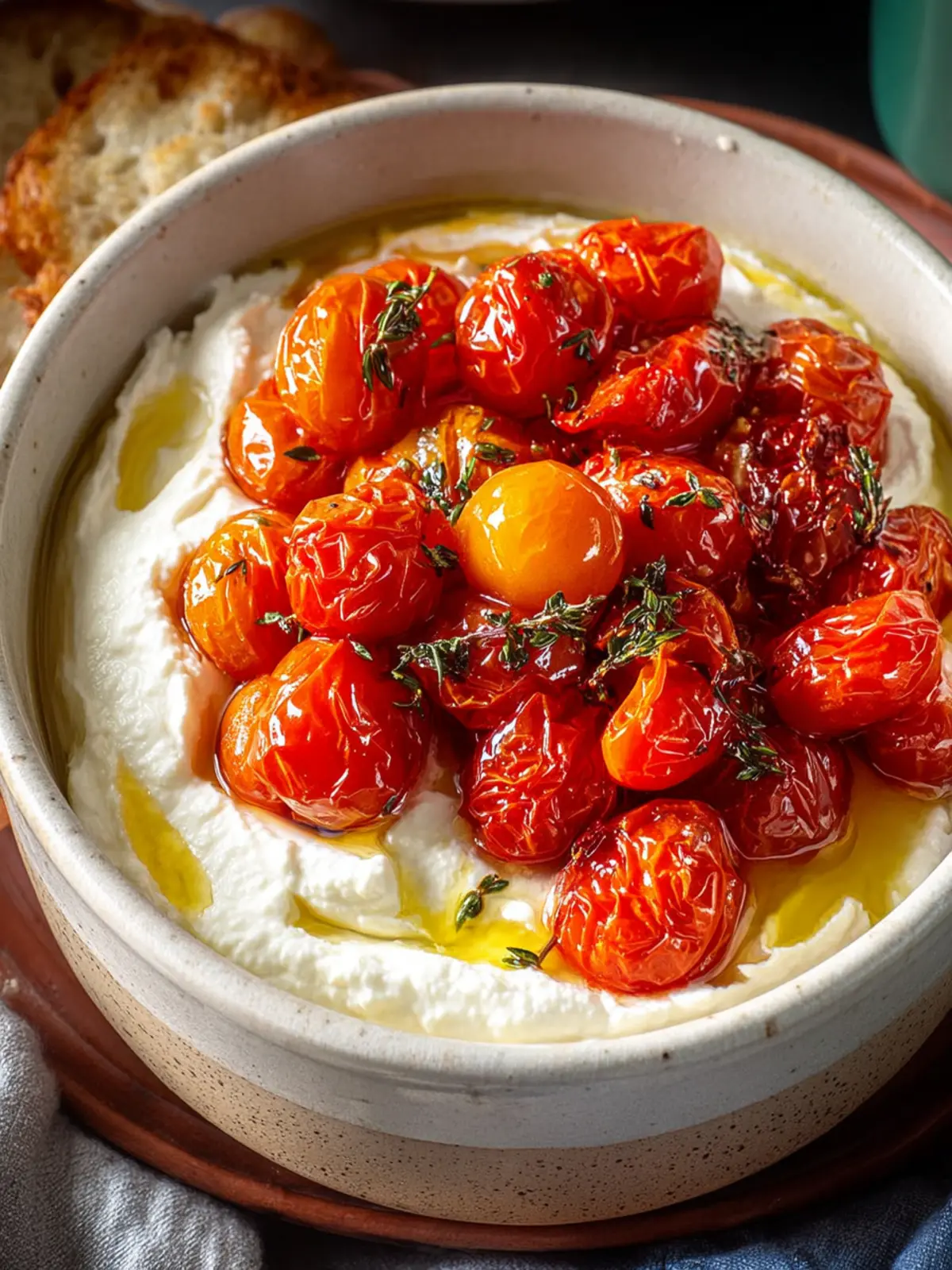 Whipped Ricotta Dip with Roasted Tomatoes and Herbs First Image