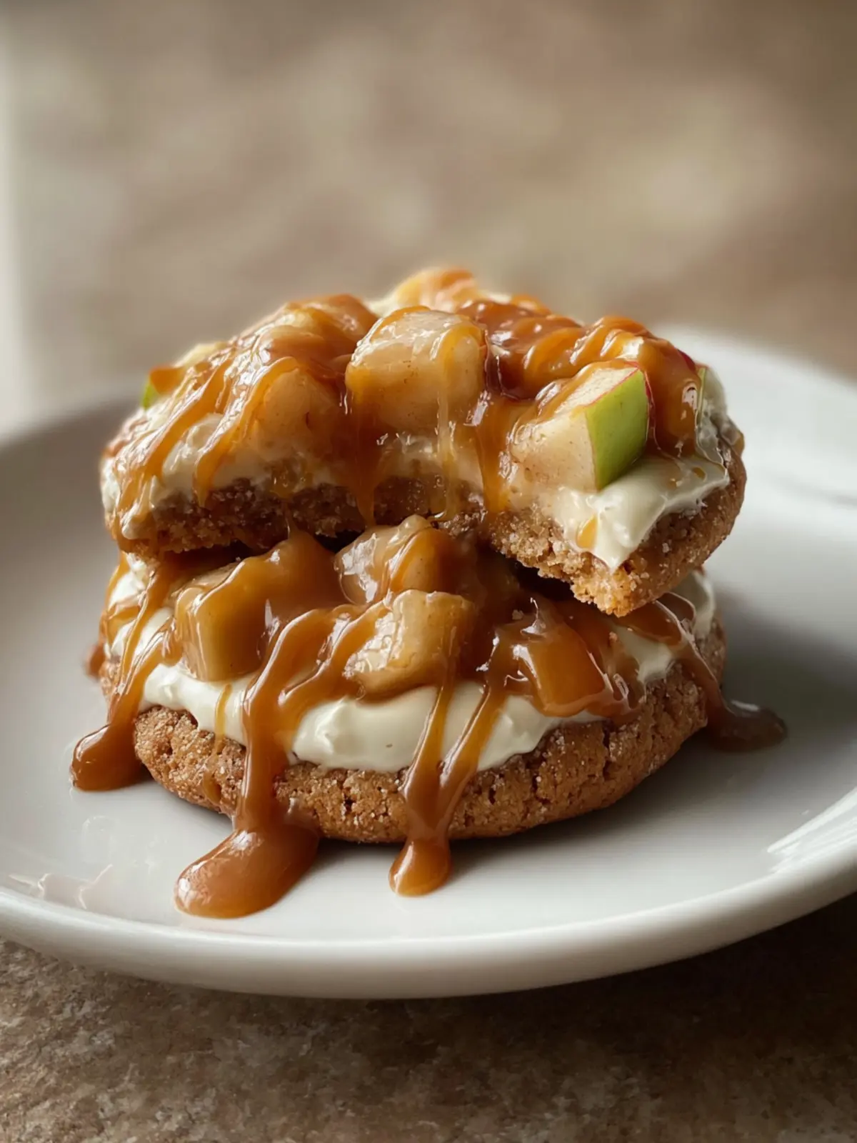Caramel Apple Cheesecake Cookies First Image