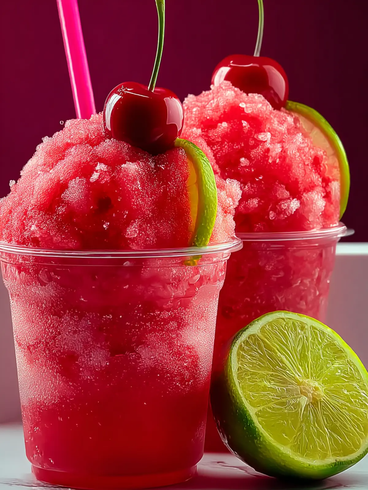 Juneteenth Cherry Limeade Slushie: Refreshingly Sweet Delight