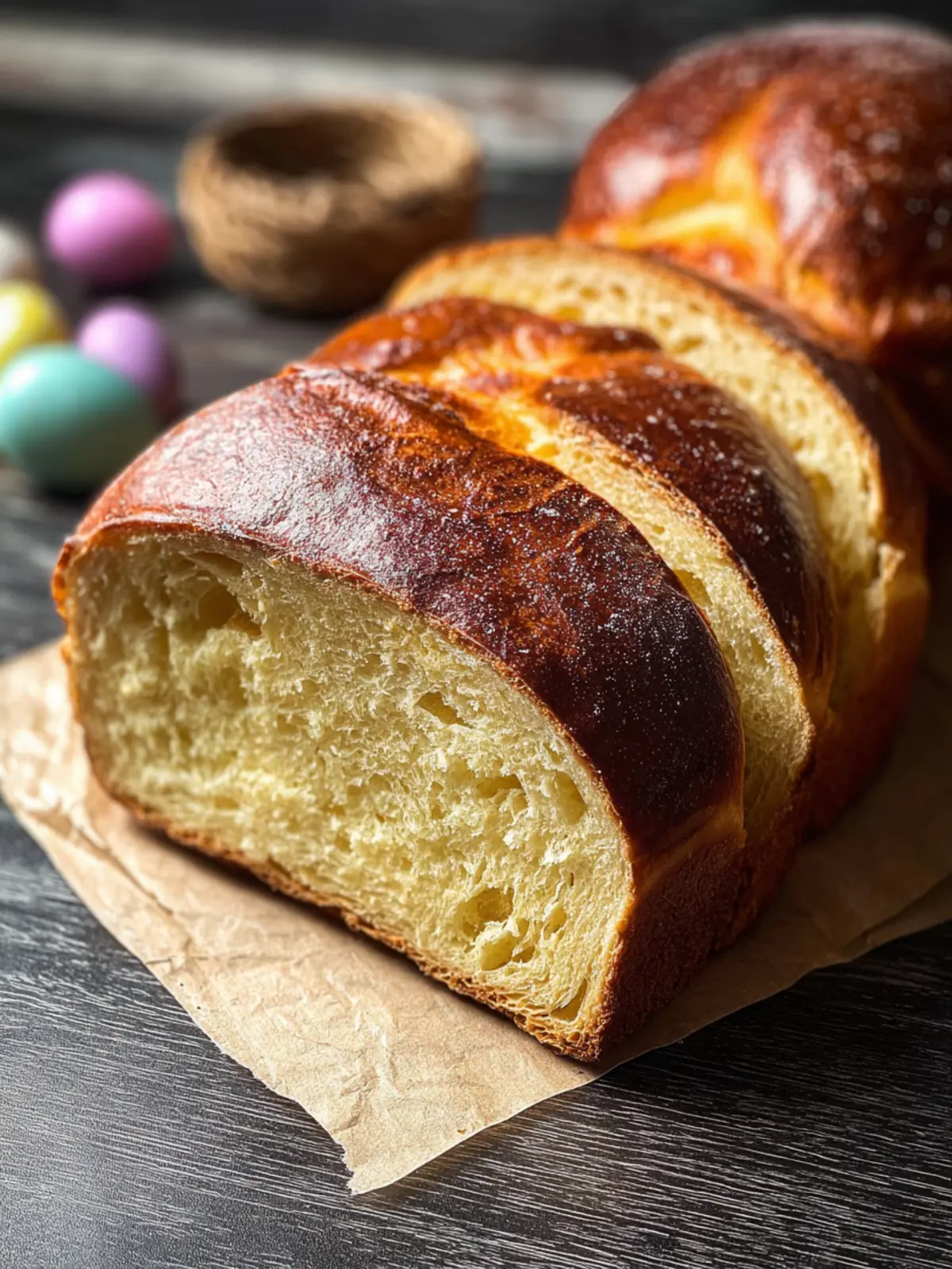 no knead Easter bread First Image